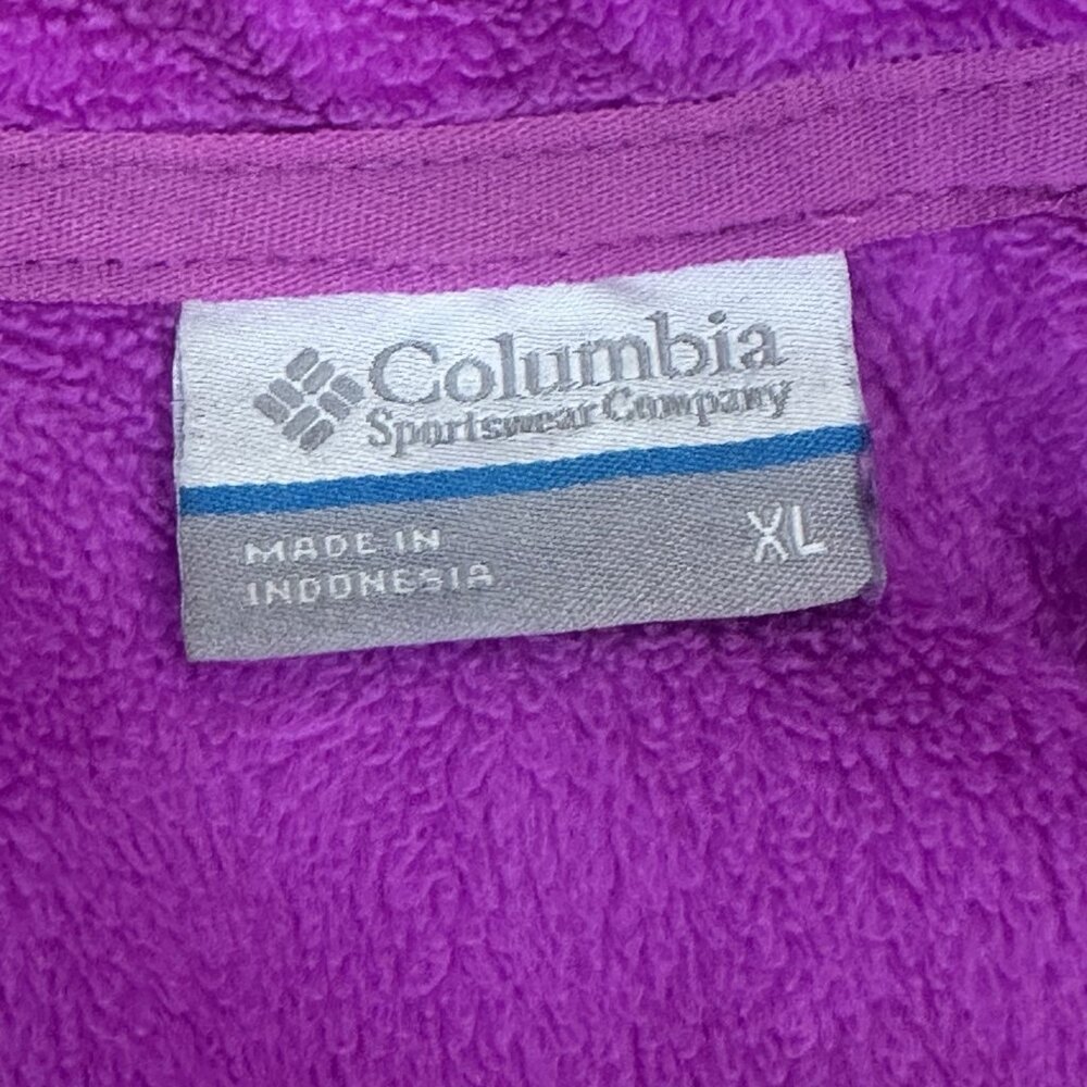 Columbia Jacket Womens Size‎ XL Pink Fleece Logo Full-Zip - Picture 10 of 16